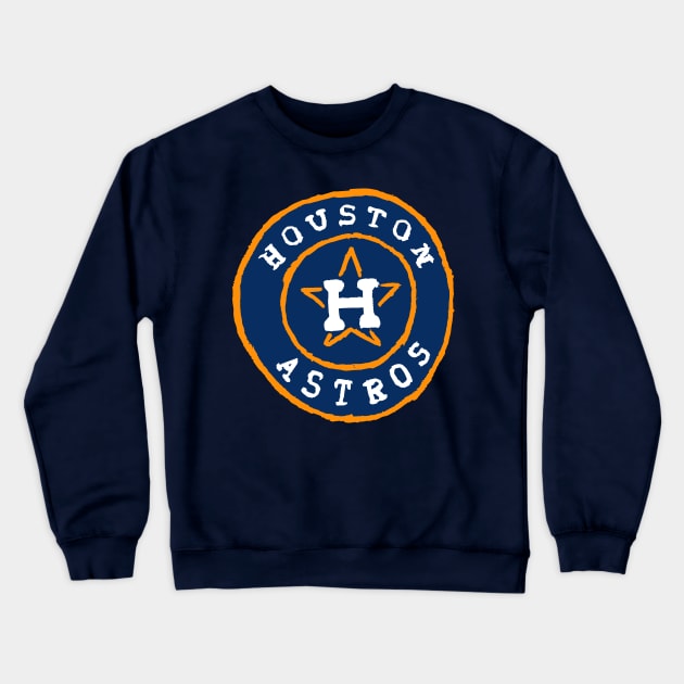 Houston Astroooos 04 Crewneck Sweatshirt by Very Simple Graph